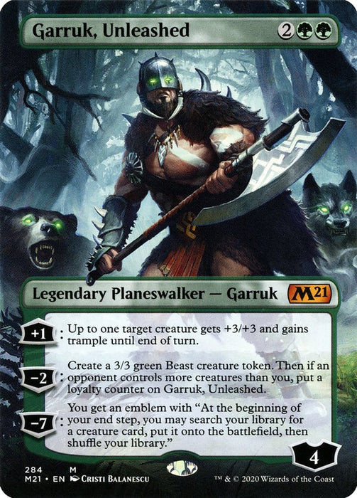 Garruk, Unleashed - Borderless  (Foil)