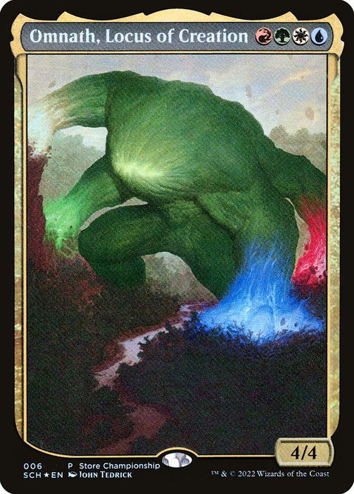 Omnath, Locus of Creation - Textless - Legendary- Inverted (Foil)