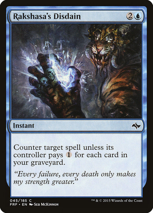 Rakshasa's Disdain  (Foil)