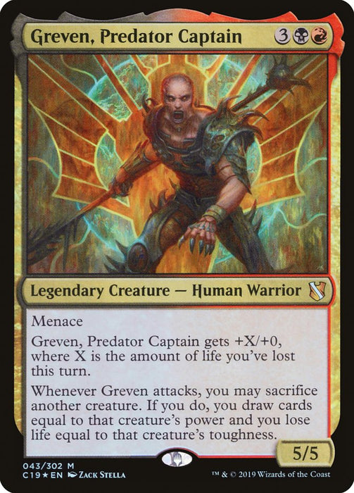 Greven, Predator Captain  - Legendary (Foil)