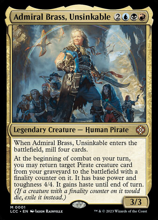 Admiral Brass, Unsinkable - Legendary (Foil)