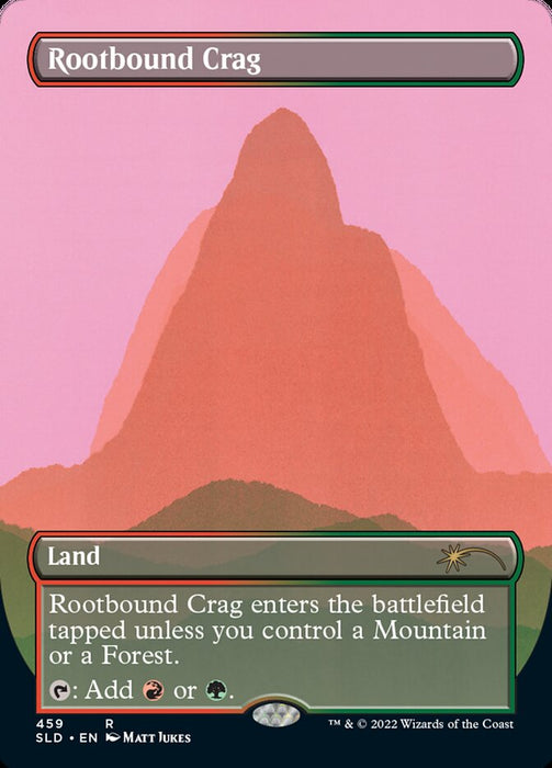 Rootbound Crag - Borderless - Full Art - Inverted (Foil)