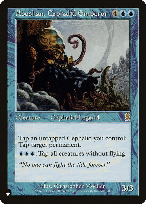 Aboshan, Cephalid Emperor - Retro Frame