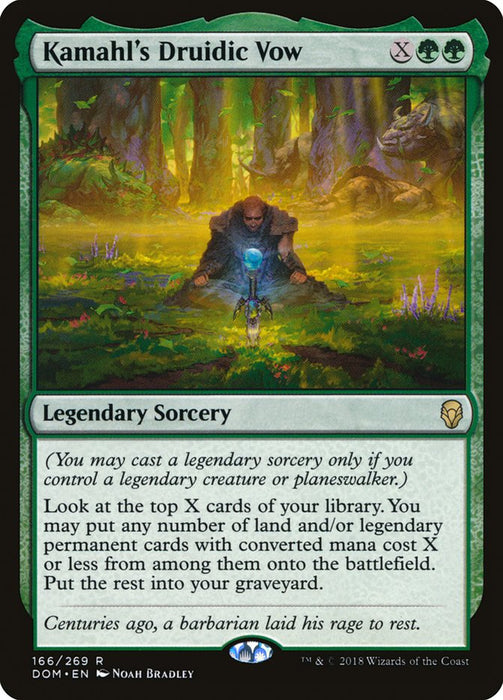 Kamahl's Druidic Vow  - Legendary (Foil)