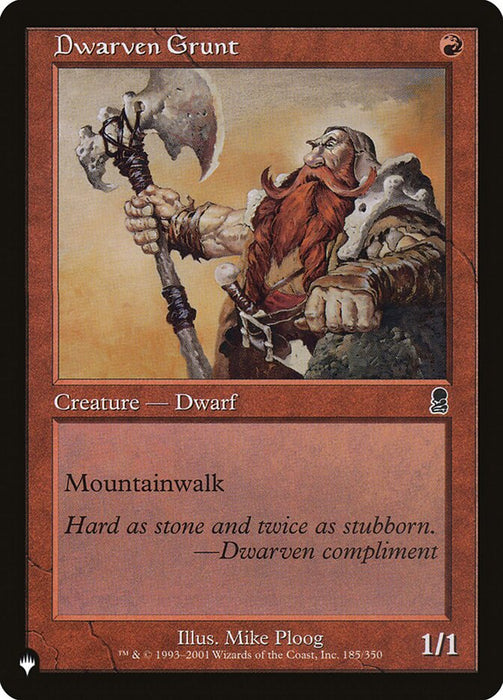Dwarven Grunt - Retro Frame
