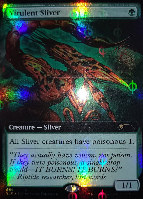 Virulent Sliver - Extended Art (Foil)