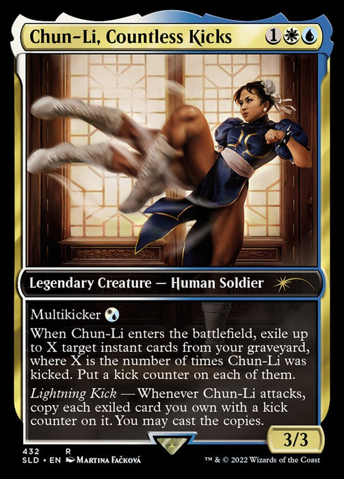 Chun-Li, Countless Kicks - Zethi, Arcane Blademaster - Full Art - Legendary- Inverted
