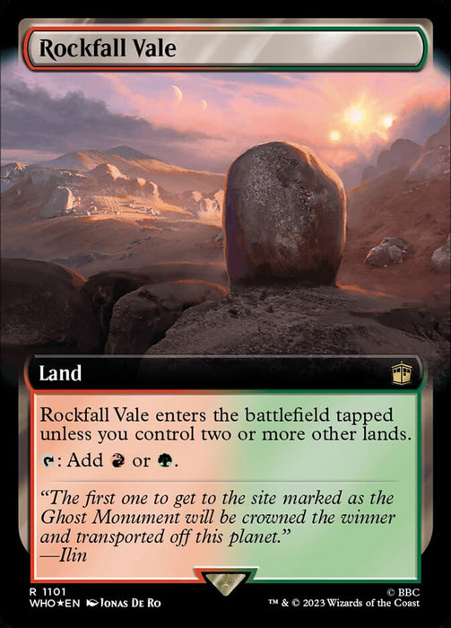 Rockfall Vale - Extended Art (Foil)
