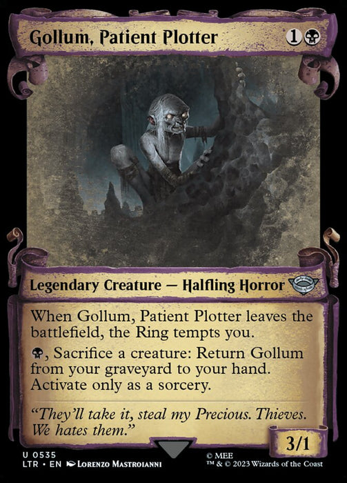 Gollum, Patient Plotter - Showcase- Legendary (Foil)