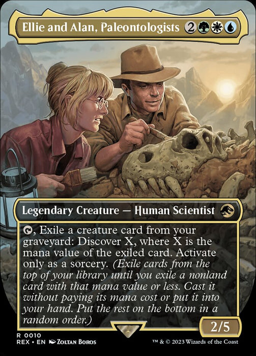 Ellie and Alan, Paleontologists - Borderless - Legendary