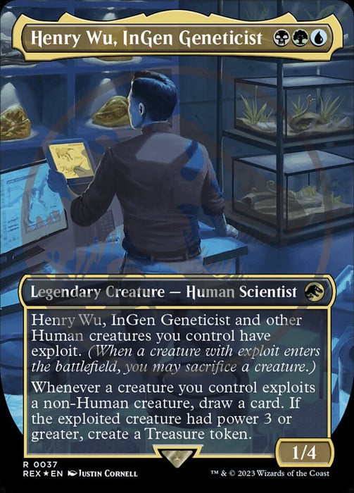 Henry Wu, InGen Geneticist - Borderless - Legendary (Foil)