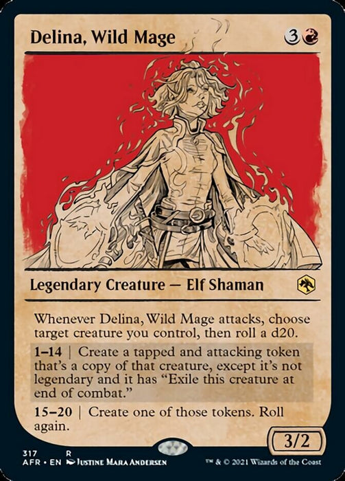 Delina, Wild Mage  - Showcase - Legendary