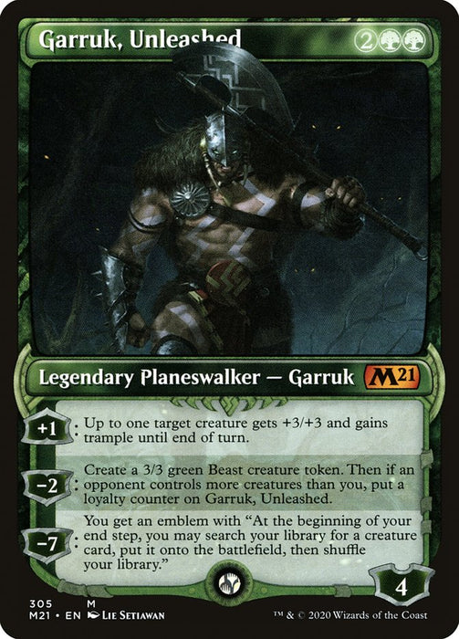 Garruk, Unleashed  - Showcase (Foil)