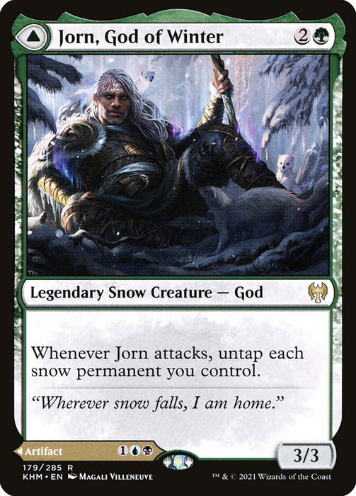 Jorn, God of Winter // Kaldring, the Rimestaff  - Legendary - Snow (Foil)