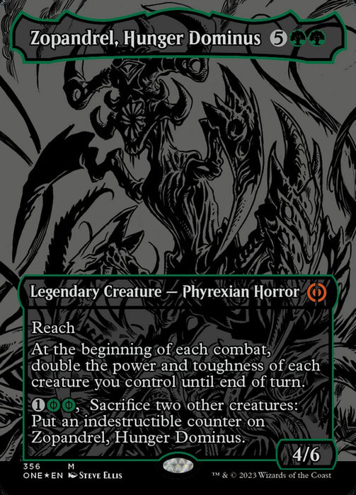 Zopandrel, Hunger Dominus - Borderless - Legendary- Inverted (Foil)