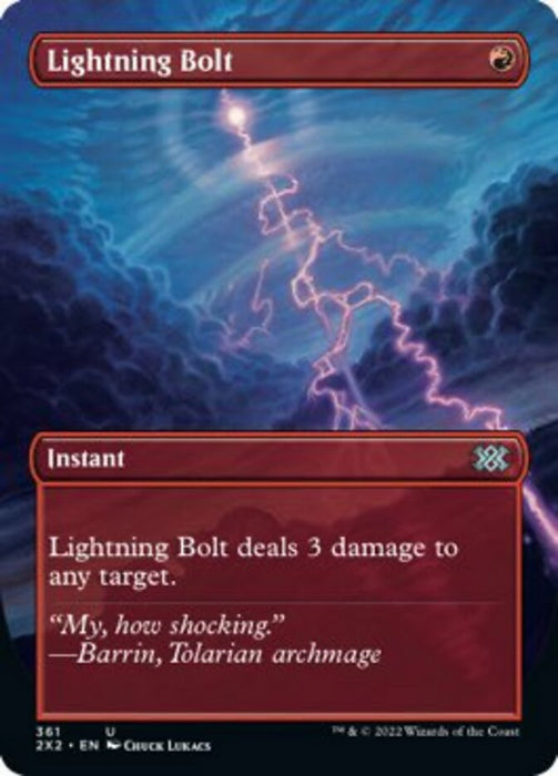 Lightning Bolt - Borderless  - Inverted