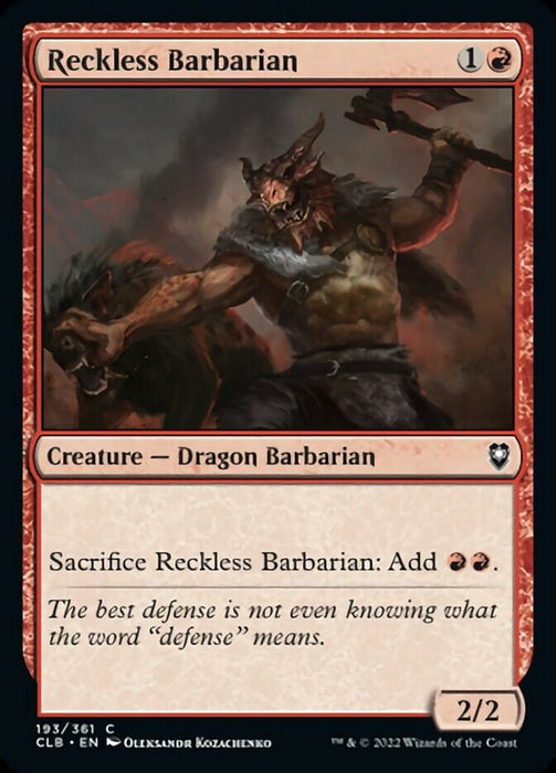Reckless Barbarian  (Foil)
