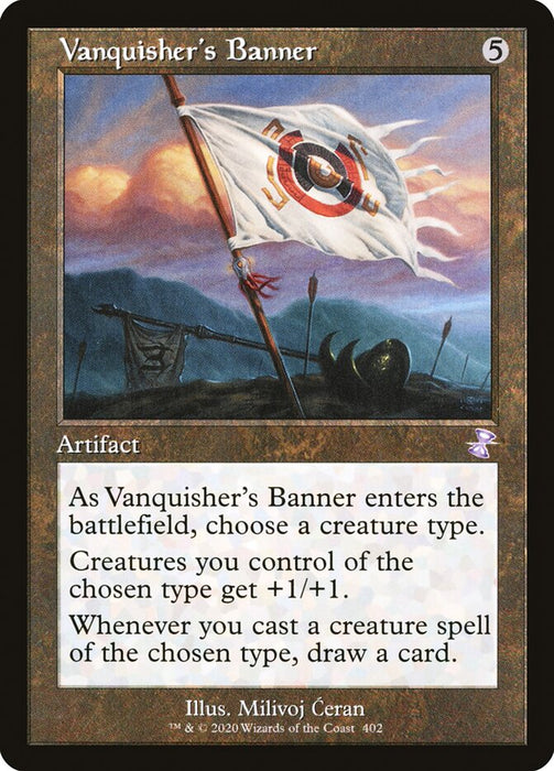 Vanquisher's Banner - Retro Frame