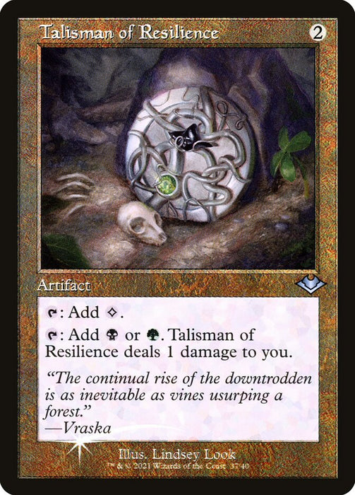 Talisman of Resilience - Retro Frame  (Foil)