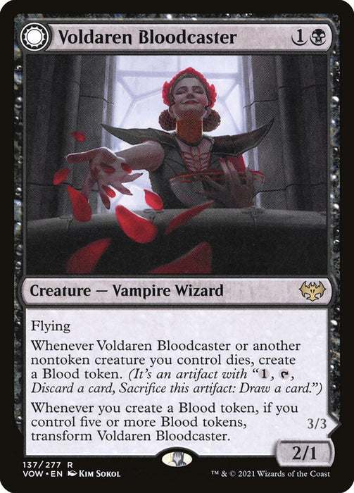 Voldaren Bloodcaster // Bloodbat Summoner  - Sunmoondfc (Foil)