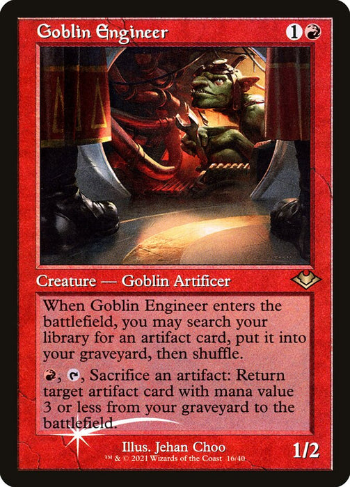 Goblin Engineer - Retro Frame  (Foil)