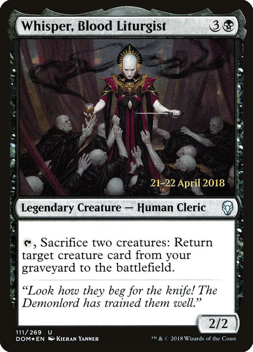 Whisper, Blood Liturgist  - Legendary (Foil)
