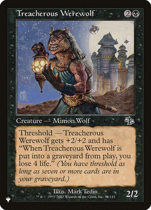 Treacherous Werewolf - Retro Frame