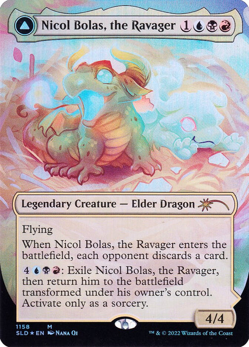 Nicol Bolas, the Ravager // Nicol Bolas, the Arisen - Borderless (Foil)