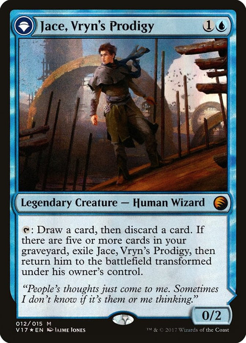 Jace, Vryn's Prodigy // Jace, Telepath Unbound  - Originpwdfc (Foil)