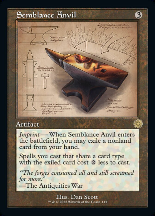 Semblance Anvil - Retro Frame (Foil)