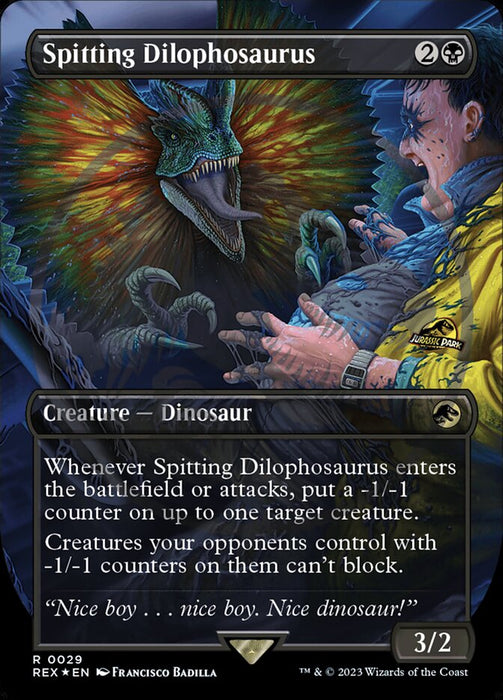 Spitting Dilophosaurus - Borderless (Foil)