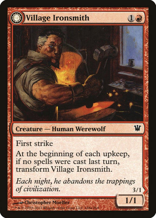 Village Ironsmith // Ironfang  - Sunmoondfc (Foil)