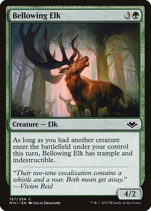 Bellowing Elk  (Foil)