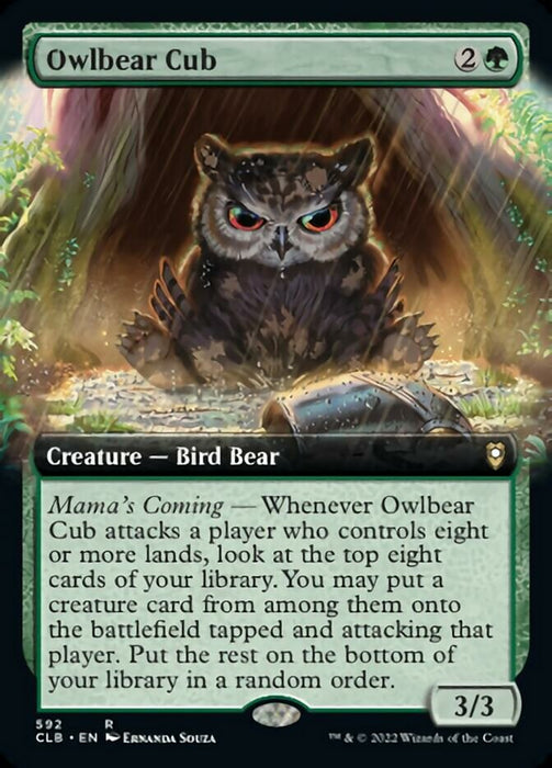 Owlbear Cub  - Extended Art