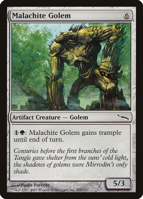 Malachite Golem  (Foil)