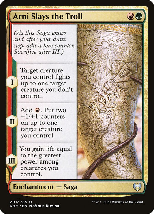 Arni Slays the Troll  (Foil)