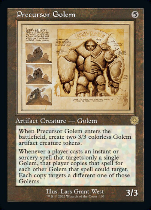 Precursor Golem - Retro Frame (Foil)