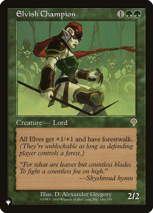 Elvish Champion - Retro Frame