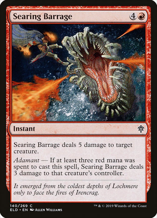 Searing Barrage  (Foil)