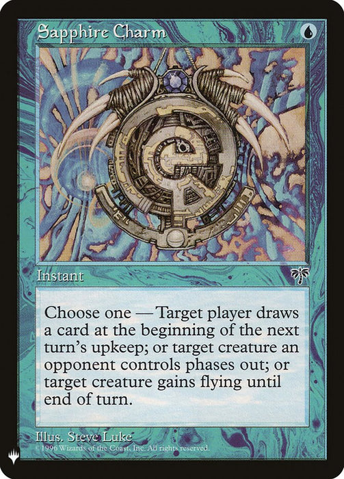 Sapphire Charm - Retro Frame
