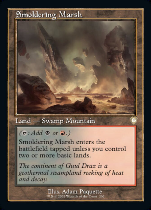 Smoldering Marsh - Retro Frame