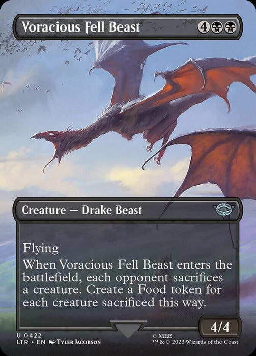 Voracious Fell Beast - Borderless - Inverted (Foil)