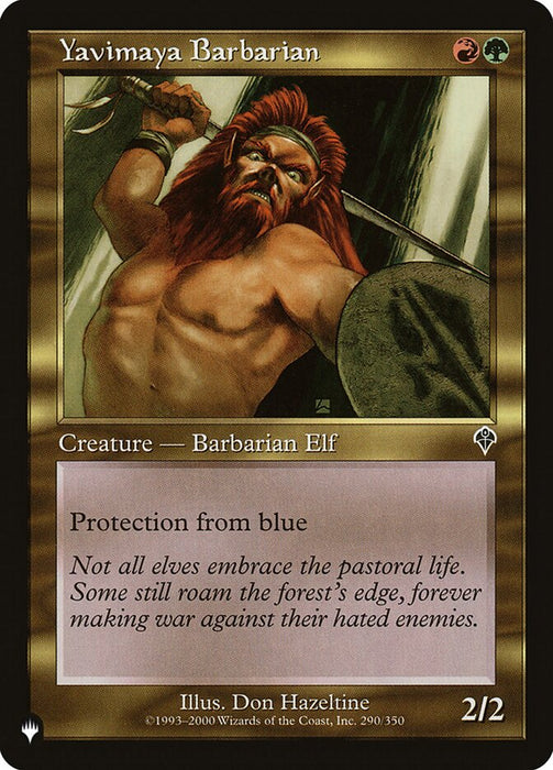 Yavimaya Barbarian - Retro Frame