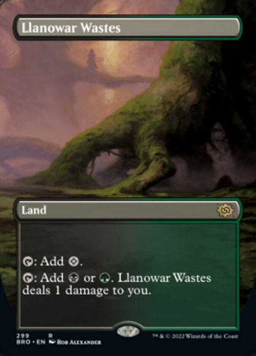 Llanowar Wastes - Borderless (Foil)