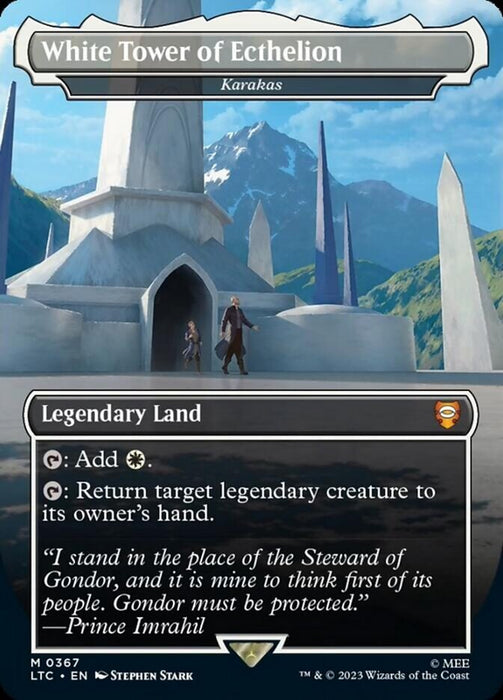 White Tower of Ecthelion - Karakas - Borderless - Legendary (Foil)