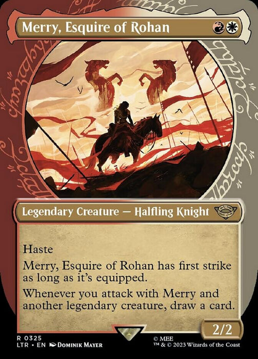 Merry, Esquire of Rohan - Borderless - Legendary- Showcase (Foil)