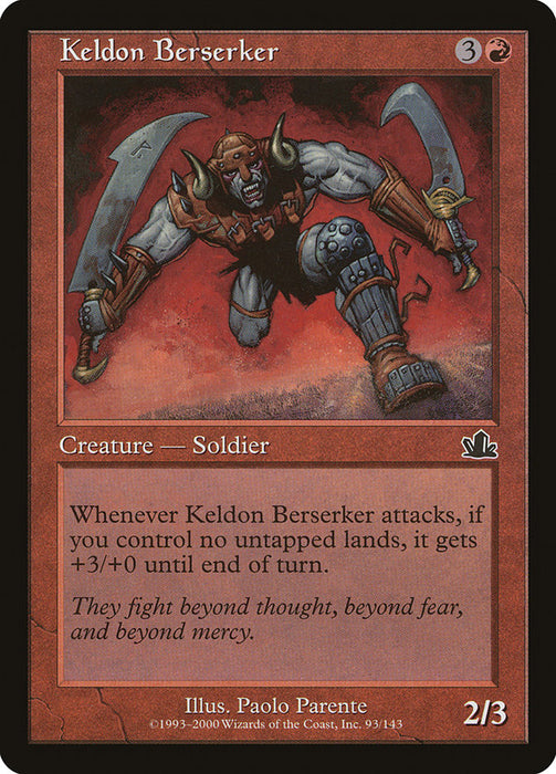 Keldon Berserker  (Foil)