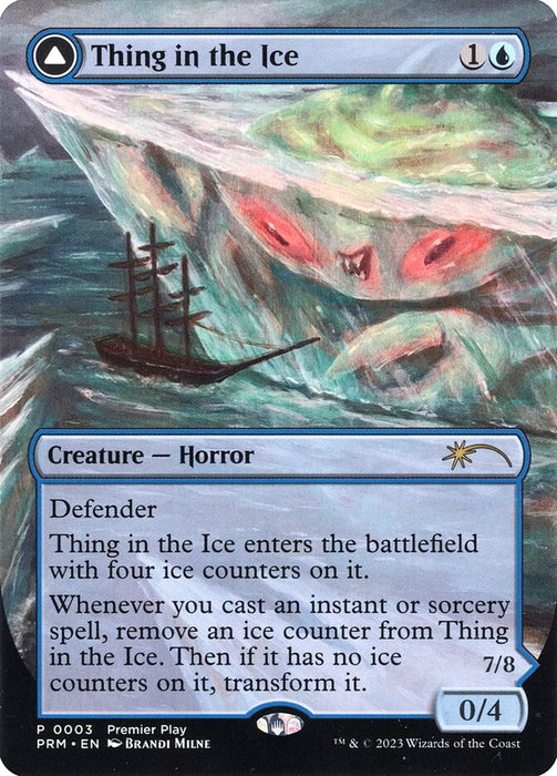 Thing in the Ice // Awoken Horror - Borderless - Inverted- Convertdfc