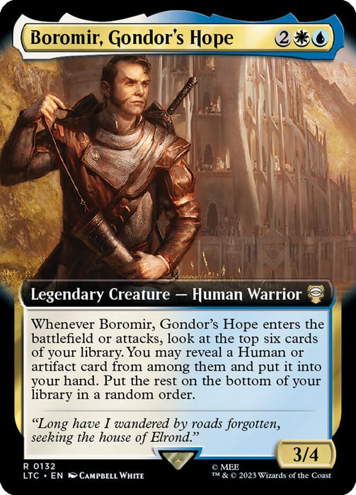 Boromir, Gondor's Hope - Legendary- Extended Art