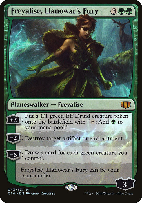 Freyalise, Llanowar's Fury  (Foil)